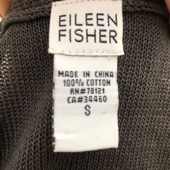 Eileen Fisher Sweater Vest Gray Cotton - Picture 6 of 7